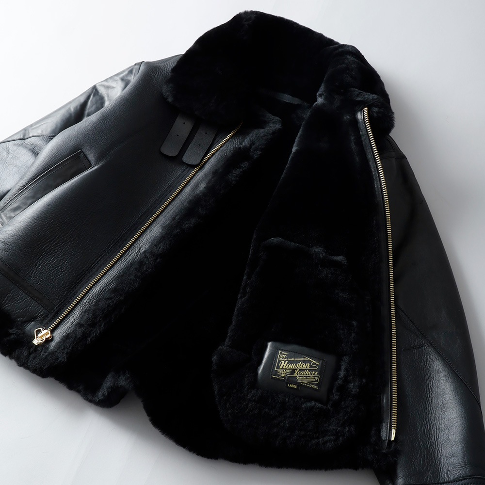 <10%OFF！ファミリーSALE！>◆HOUSTON（ヒューストン）ムートン B-3 フライトジャケット