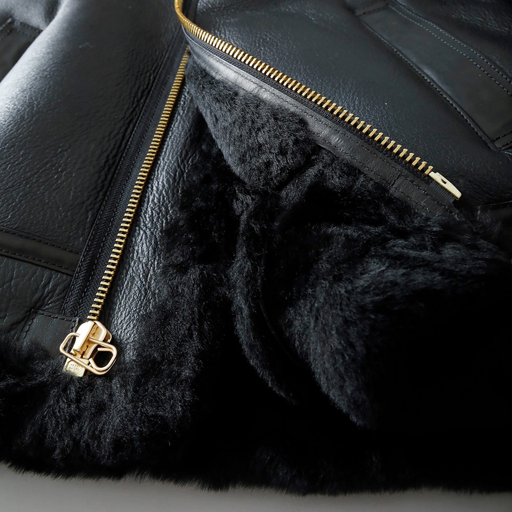 <10%OFF！ファミリーSALE！>◆HOUSTON（ヒューストン）ムートン B-3 フライトジャケット