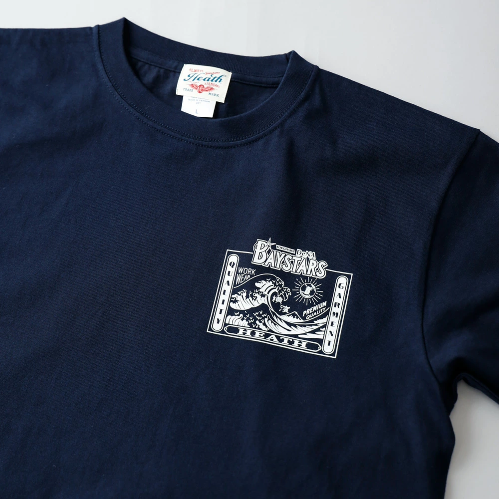 HEATH（ヒース）横浜DeNAベイスターズ公認ライセンス オリジナルヘビーウェイトロンT 