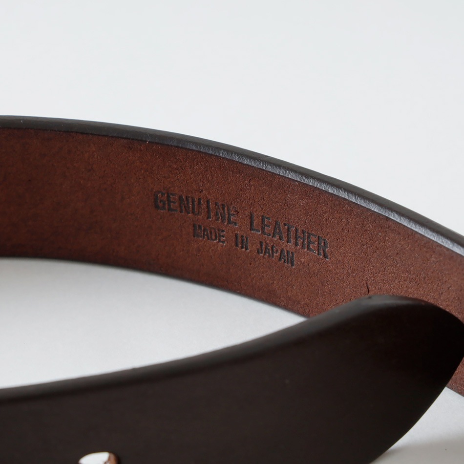 BARNS OUTFITTERS】SQUARE BUCKLE TOCHIGI LEATHER BELT