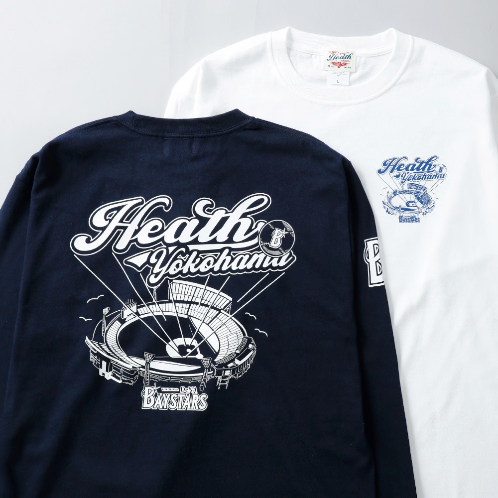 <10%OFF！ファミリーSALE！>◆HEATH（ヒース）横浜DeNAベイスターズ公認ライセンス オリジナルヘビーウェイトロンT 