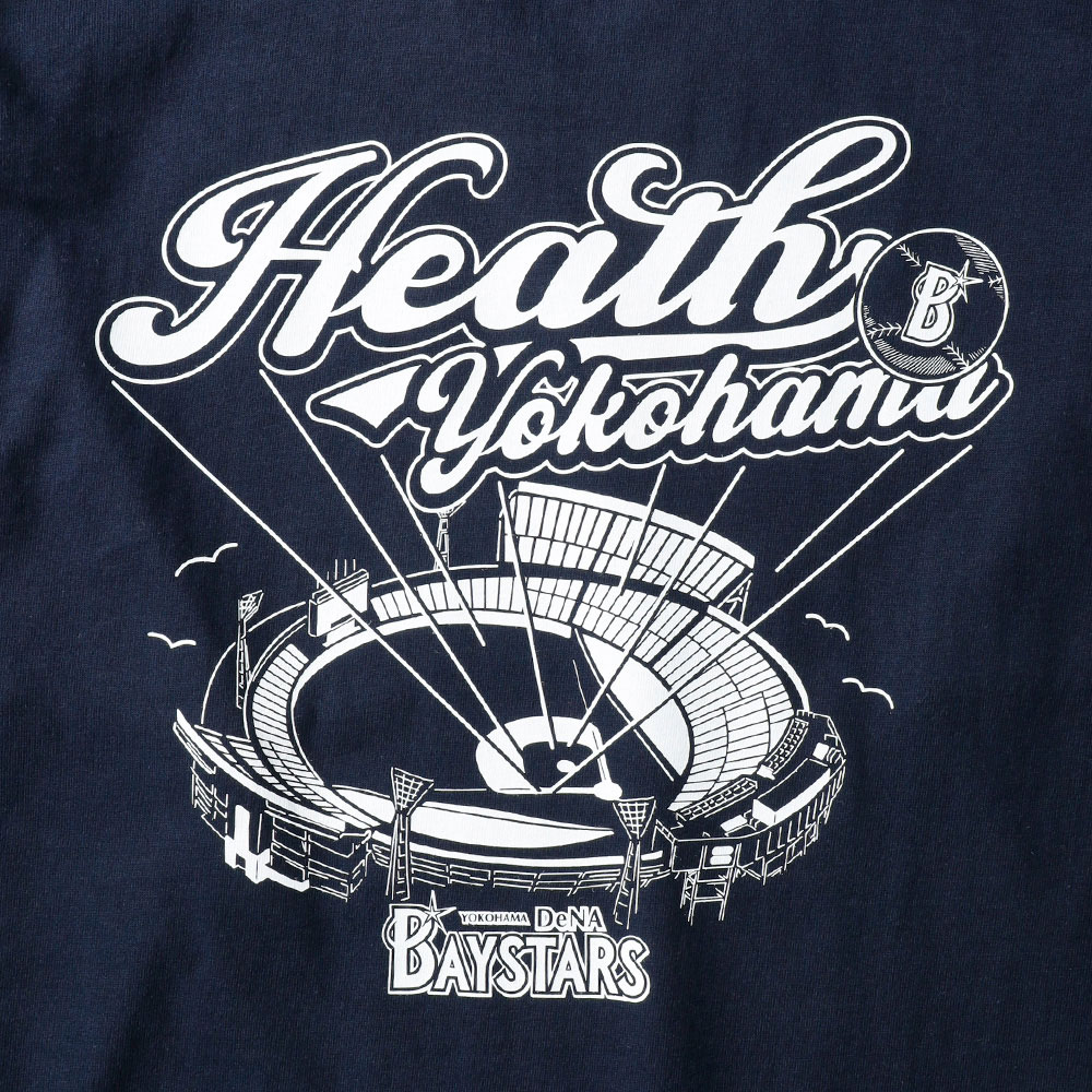 <10%OFF！ファミリーSALE！>◆HEATH（ヒース）横浜DeNAベイスターズ公認ライセンス オリジナルヘビーウェイトロンT 