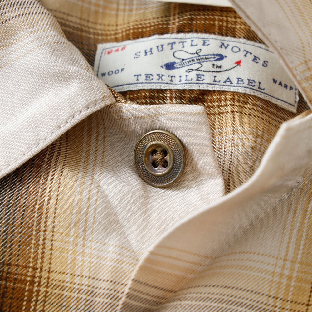  【BARNS OUTFITTERS】別注 オンブレチェックシャツ 