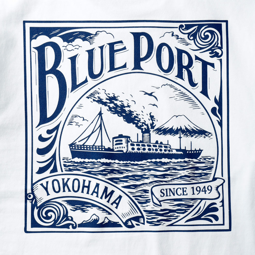 BLUE PORT(ブルーポート) オリジナルアートワーク ヘビーウエイトTシャツ