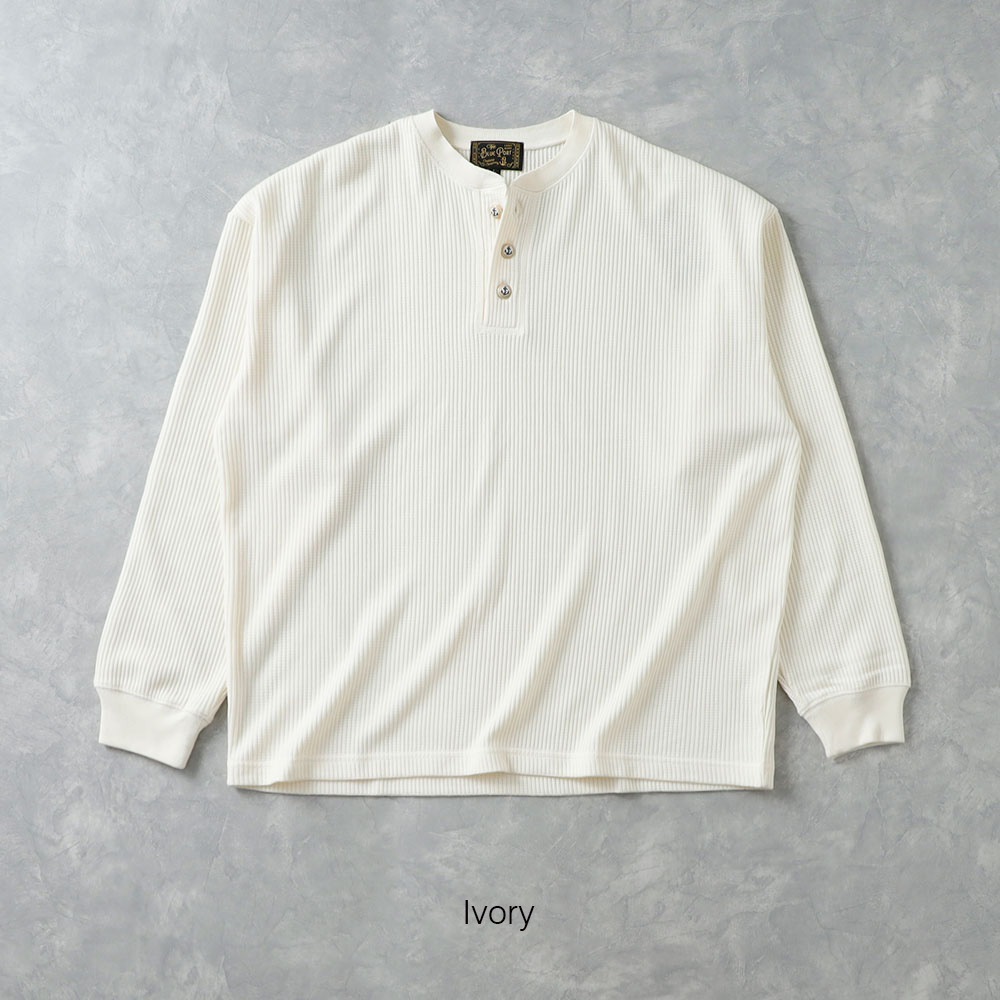 【BLUEPORT】HENLY NECK LIGHT THERMAL L/S 長袖