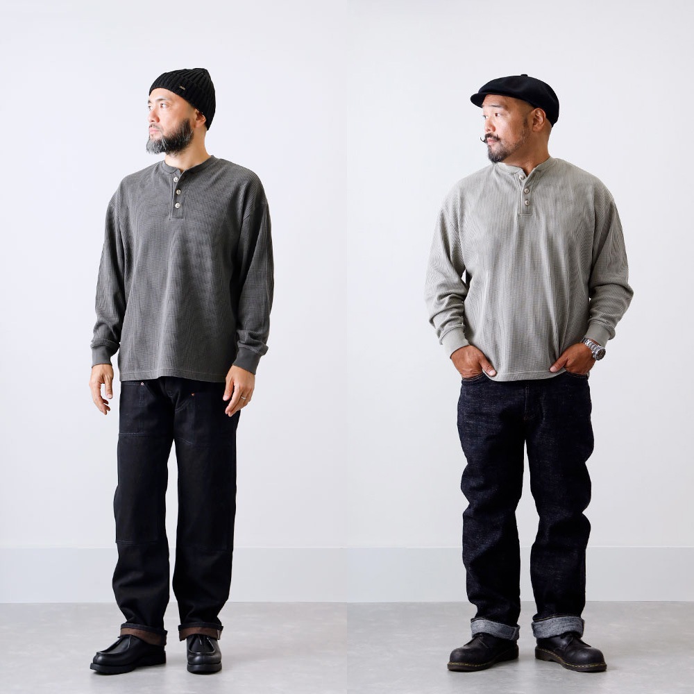 【BLUEPORT】HENLY NECK LIGHT THERMAL L/S 長袖