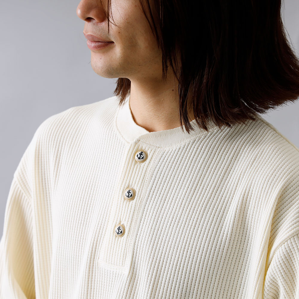 【BLUEPORT】HENLY NECK LIGHT THERMAL L/S 長袖