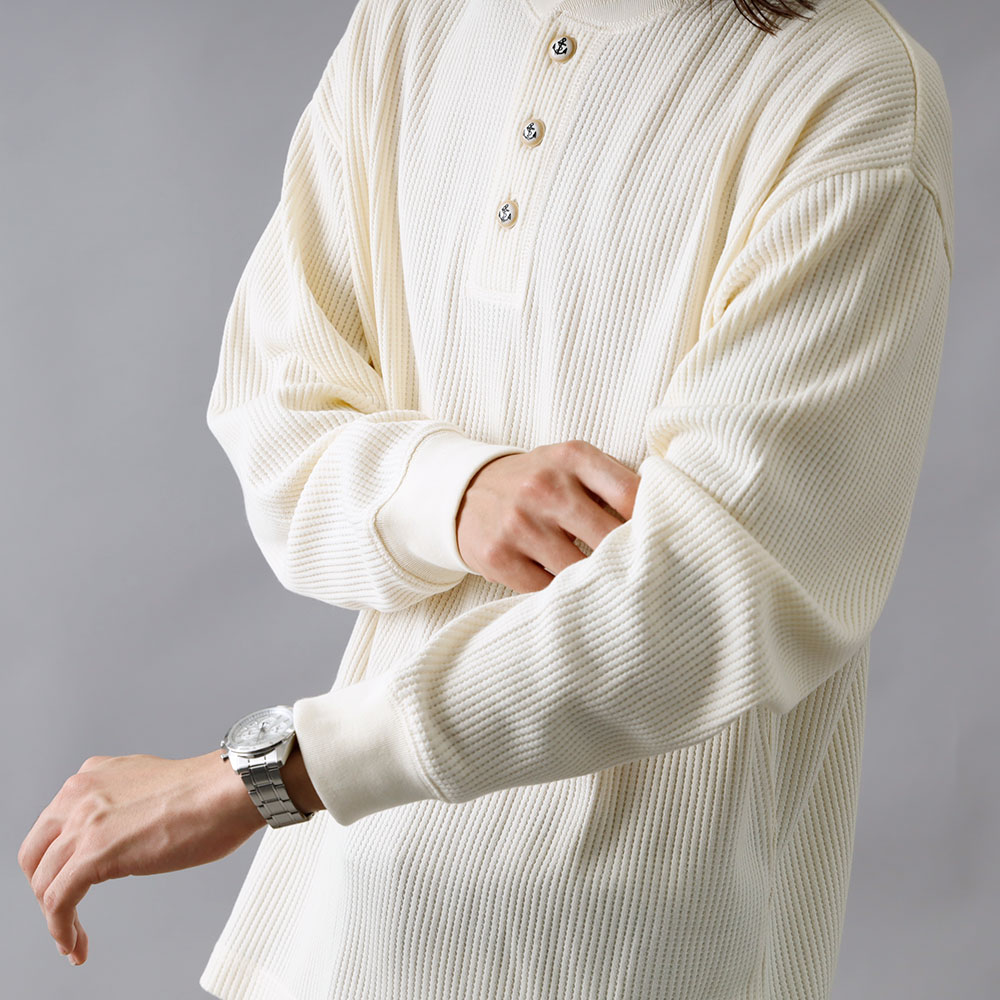 【BLUEPORT】HENLY NECK LIGHT THERMAL L/S 長袖