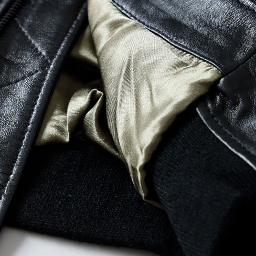 Alpha Industries（アルファインダストリーズ）MA-1 NAPPA LEATHER フライトジャケット