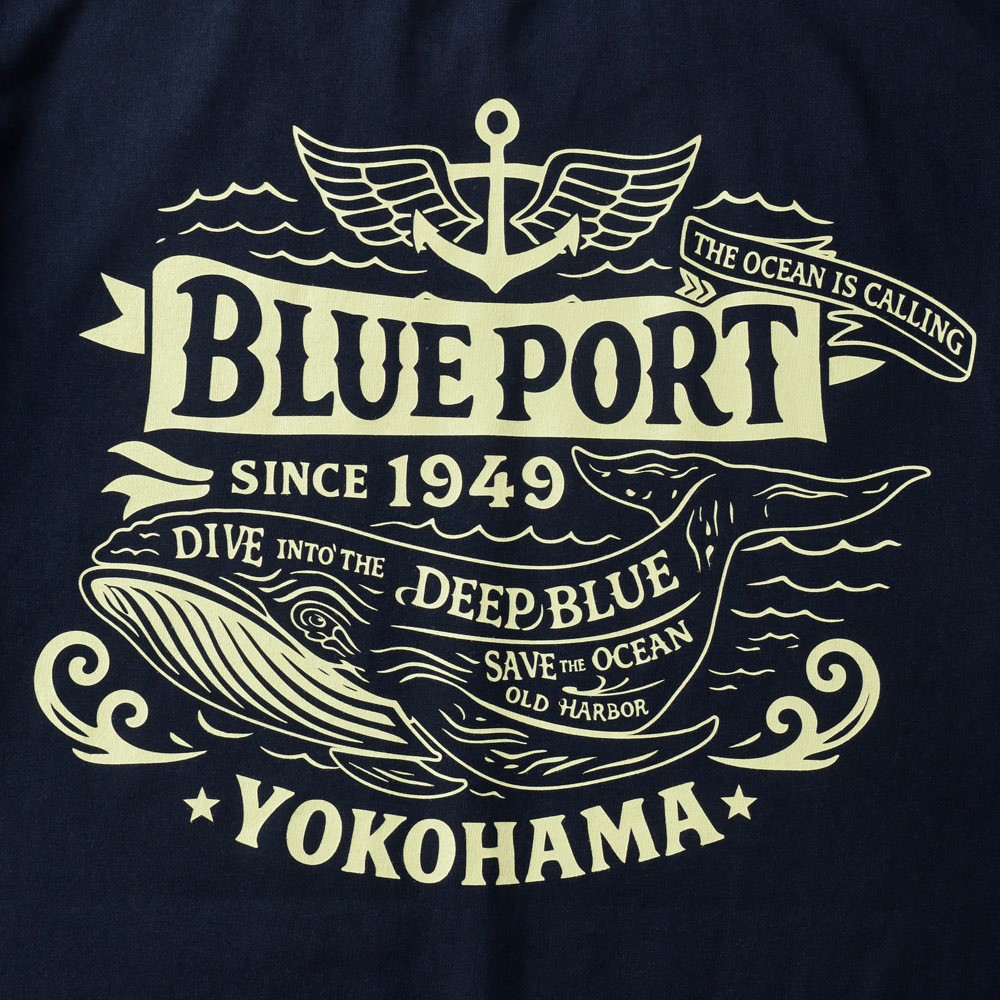 BLUE PORT(ブルーポート) オリジナルアートワーク ヘビーウエイトTシャツ