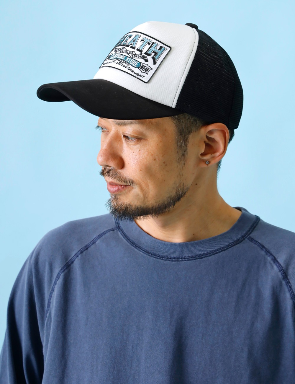 対象アイテム2点お買い上げで10%・3点お買い上げで20%OFF！ HEATH｜刺繍ワッペンメッシュキャップ  