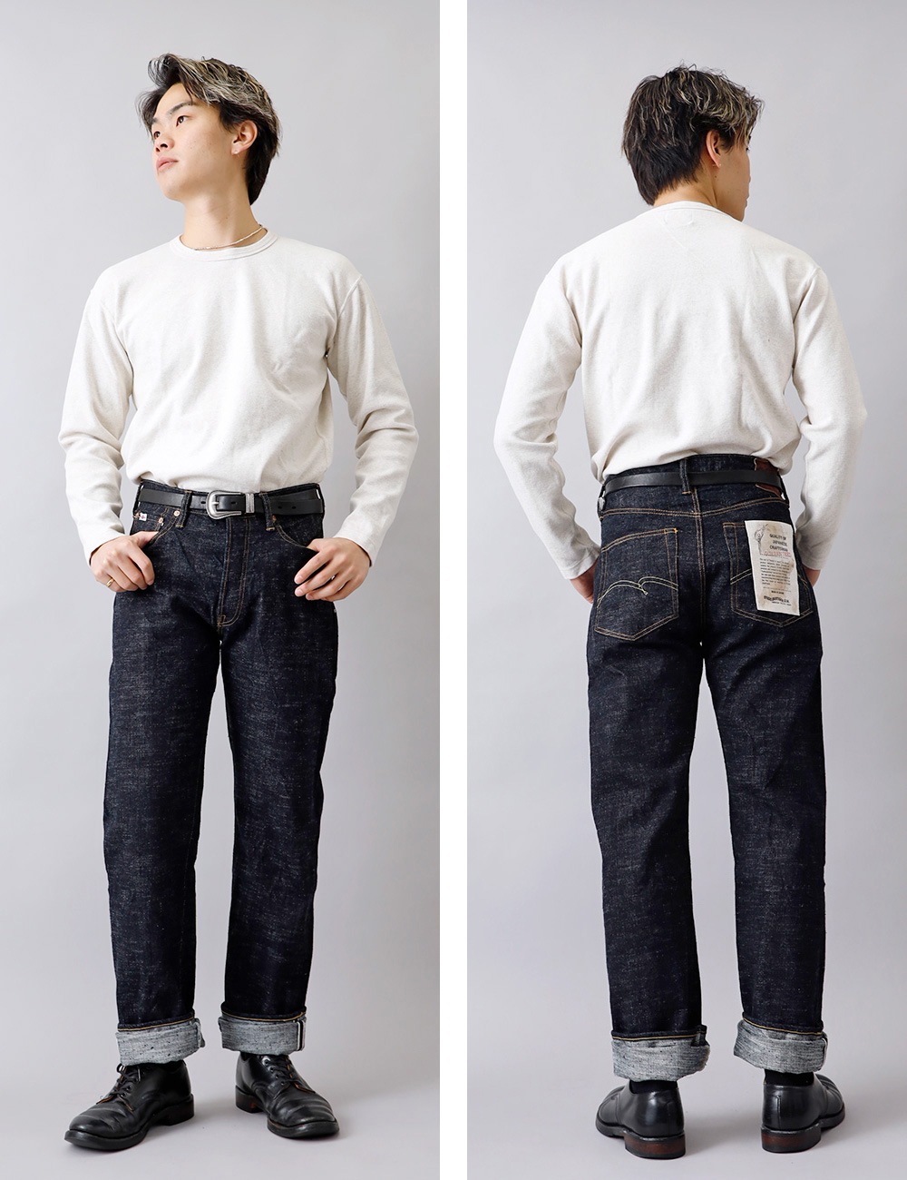 【STUDIO D'ARTISANG】SD-1001 STRAIGHT REGULAR DENIM GL3レギュラーストレートジーンズ