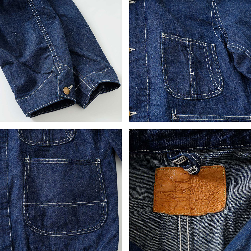 REMI RELIEF】 9.5oz NEP DENIM COVERALL ネップ デニムカバーオール