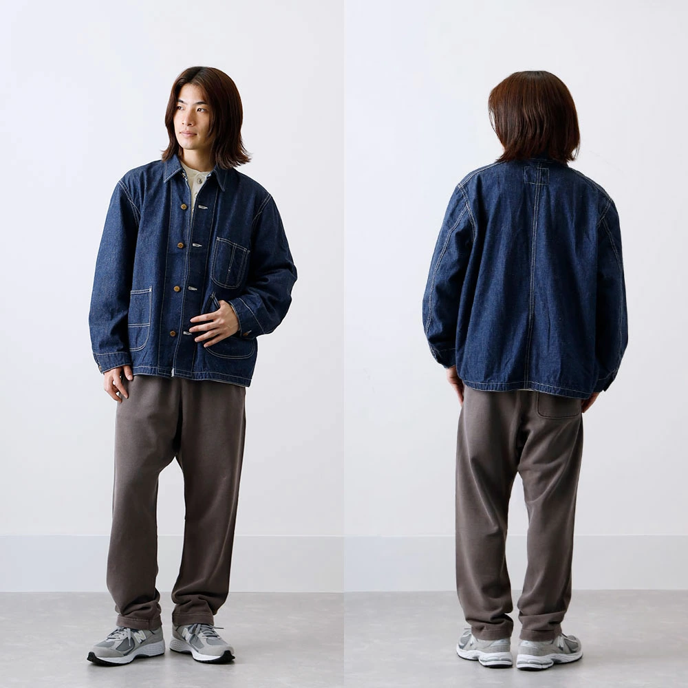 REMI RELIEF】 9.5oz NEP DENIM COVERALL ネップ デニムカバーオール