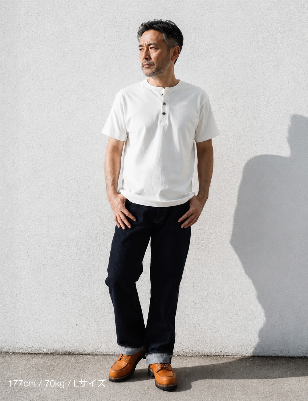 BLUEPORT（ブルーポート）ヘンリーネックTシャツ