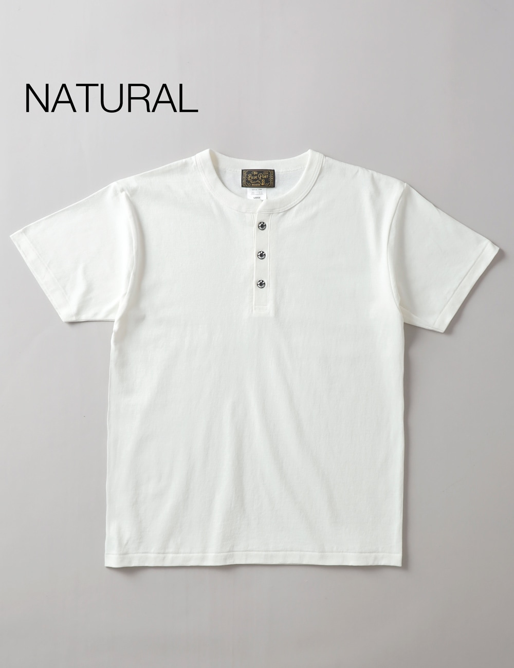 BLUEPORT（ブルーポート）ヘンリーネックTシャツ