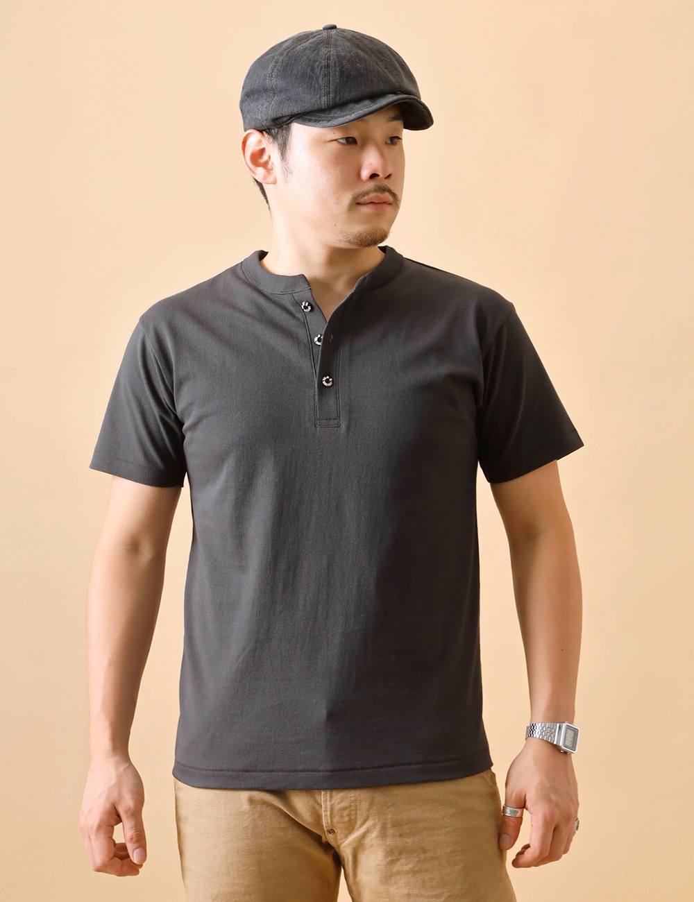 BLUEPORT|ヘンリーネックTシャツ