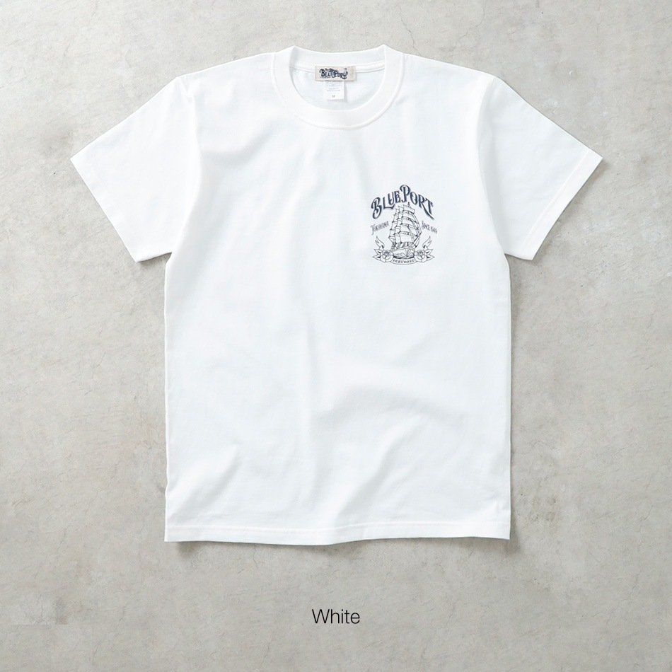 送料込み！GERARD'T HART 現代アート「青い風景」(^^) おまとめ買い対象＞【BLUE PORT】SHIP HEAVY WEIGHT T-SHIRT