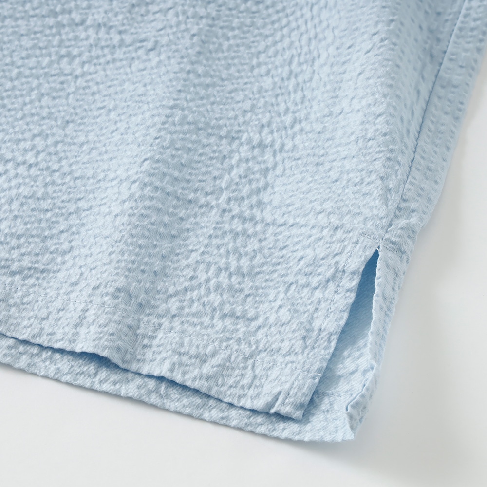  【BLUEPORT】SEERSUCKER SHIRT国産シアサッカーシャツ
