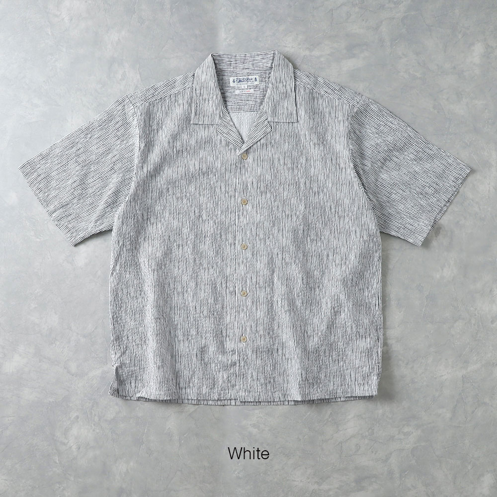  【BLUEPORT】SEERSUCKER SHIRT国産シアサッカーシャツ