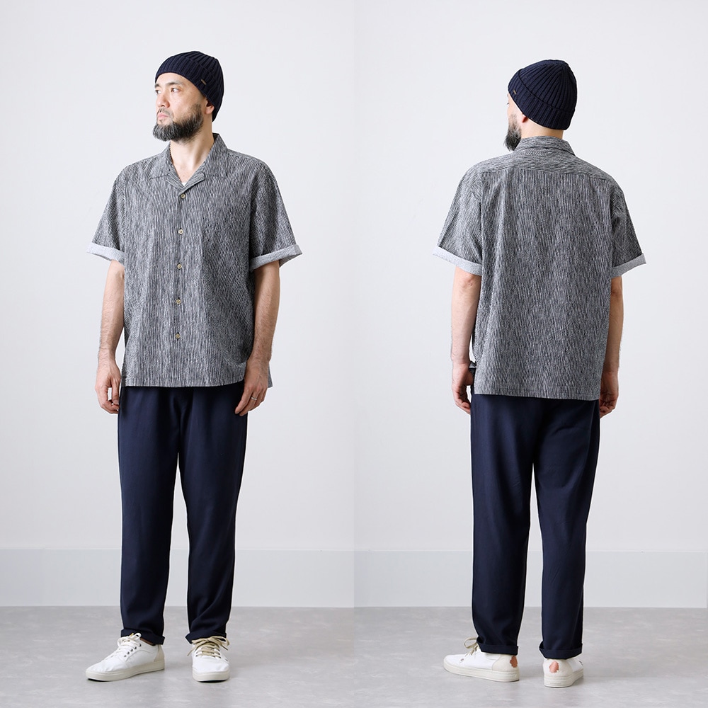  【BLUEPORT】SEERSUCKER SHIRT国産シアサッカーシャツ