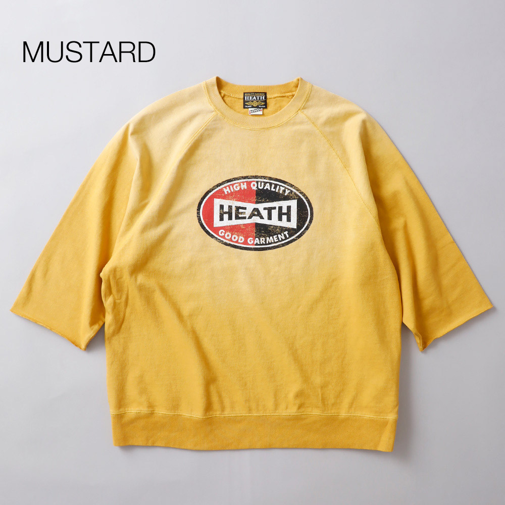 HEATH（ヒース）SCREEN STARS 別注 サンバーンド 五分袖ラグラン プリントTシャツ 