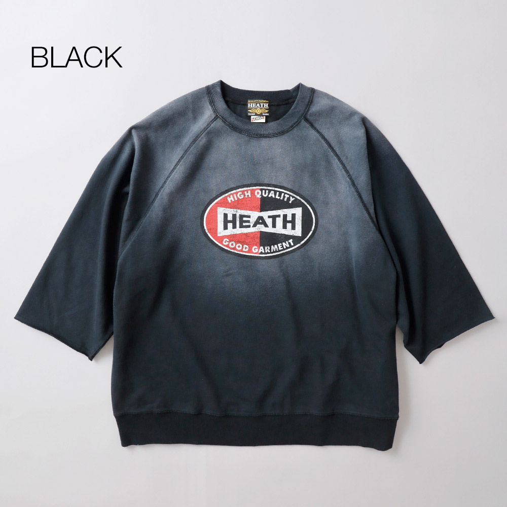 HEATH（ヒース）SCREEN STARS 別注 サンバーンド 五分袖ラグラン プリントTシャツ 