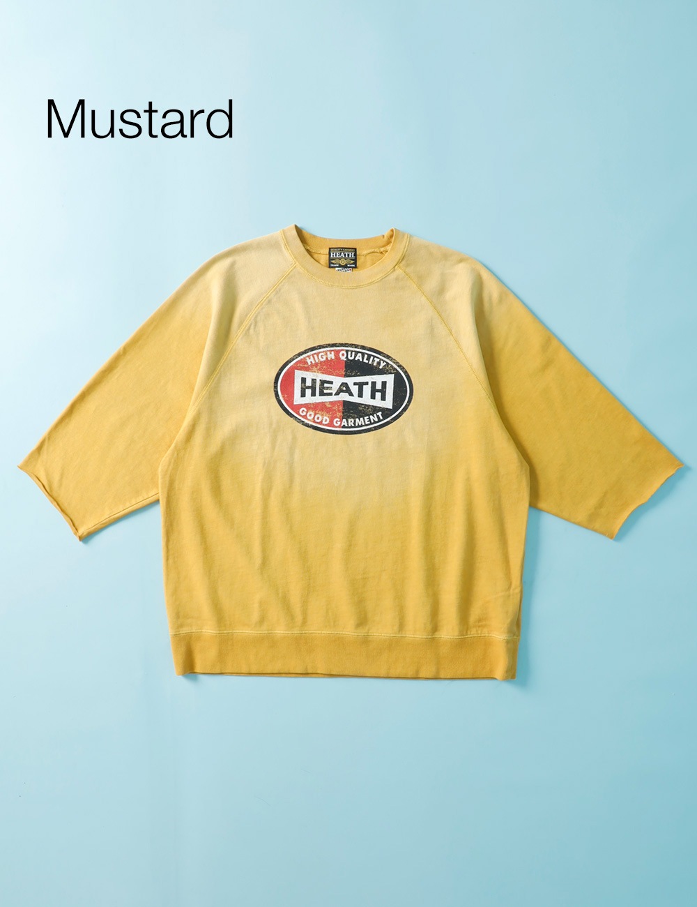 HEATH×SCREEN STARS｜別注サンバーンド七分袖Tシャツ 