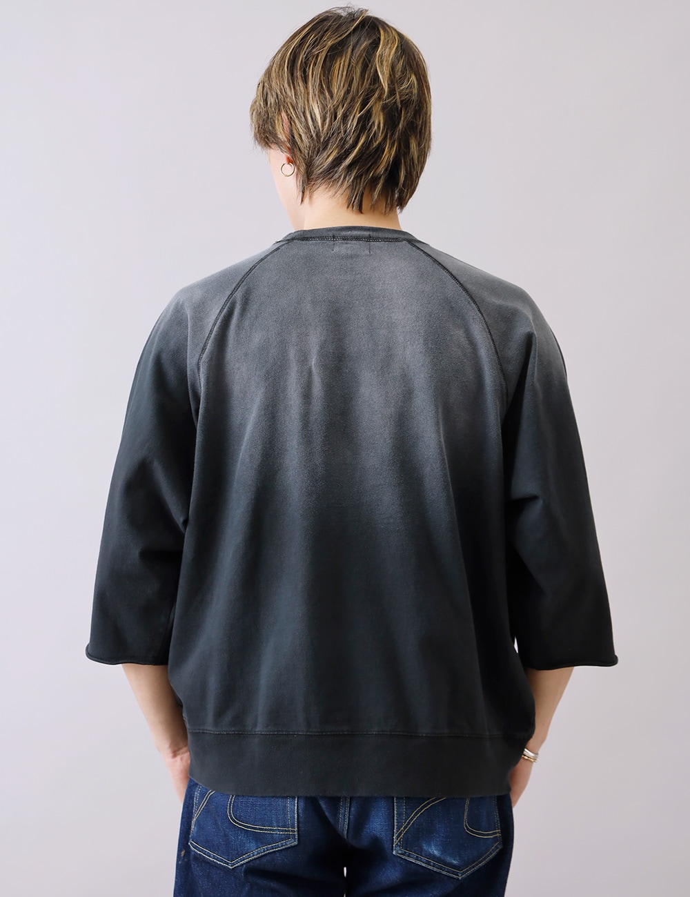 HEATH（ヒース）SCREEN STARS 別注 サンバーンド 五分袖ラグラン プリントTシャツ 