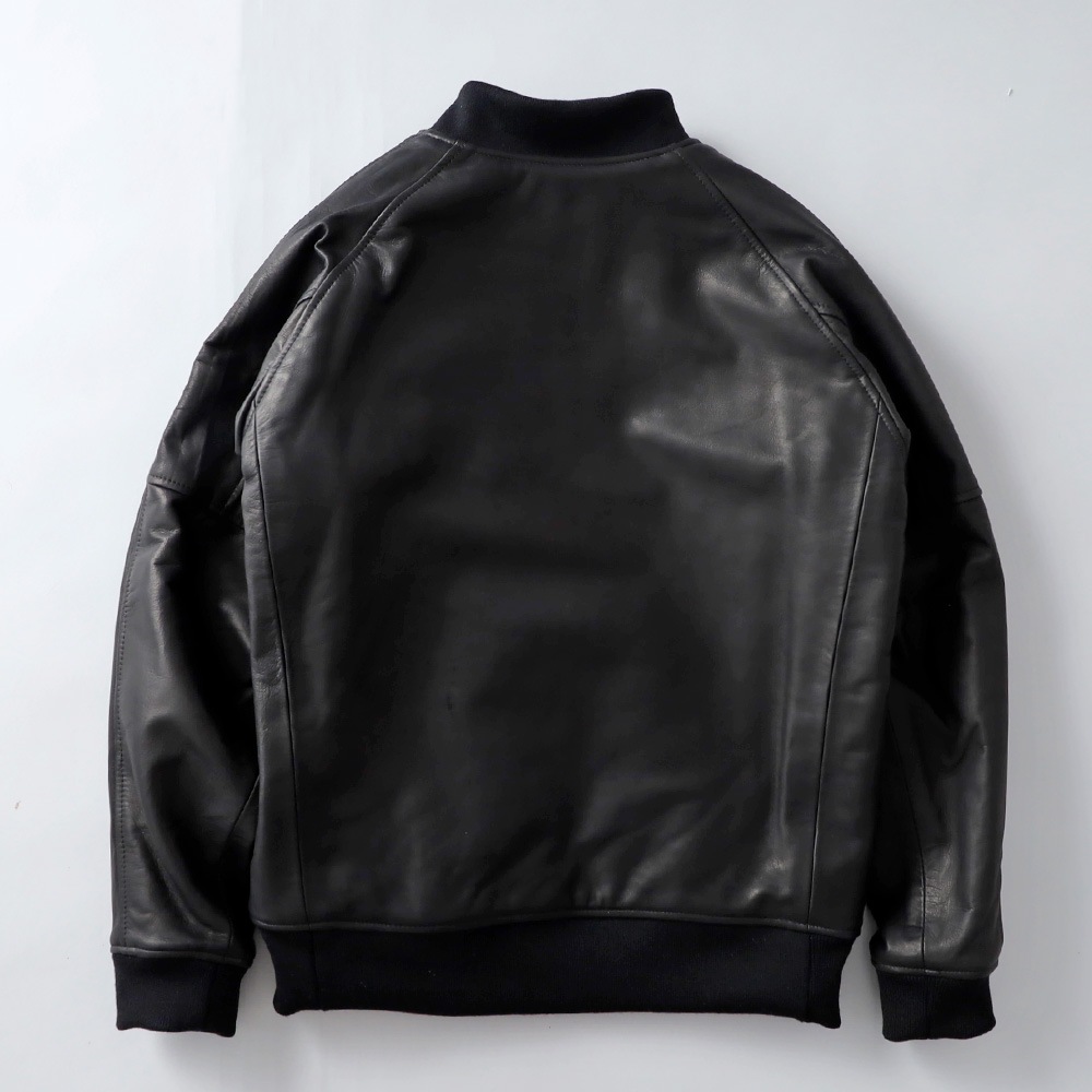 ホースハイド✨abx エービーエックス レザー袖スタジャン 本革 馬革 ホースハイド✨abx エービーエックス レザー袖スタジャン 本革 馬革