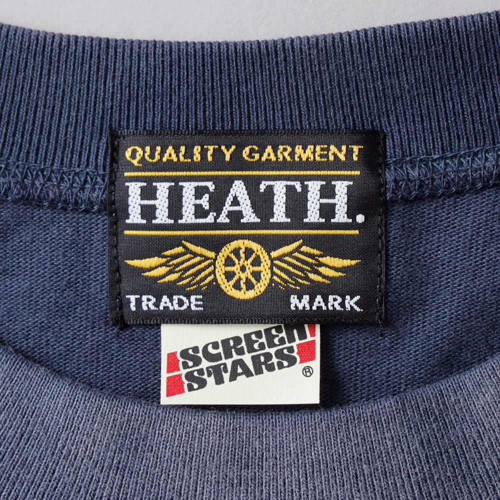 HEATH（ヒース）SCREEN STARS サンバーンド コラボ  五分袖ラグラン プリントTシャツ