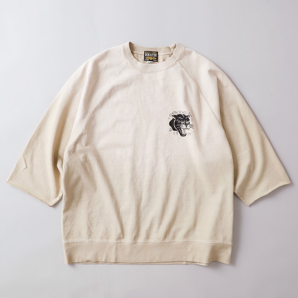 HEATH（ヒース）SCREEN STARS サンバーンド コラボ  五分袖ラグラン プリントTシャツ