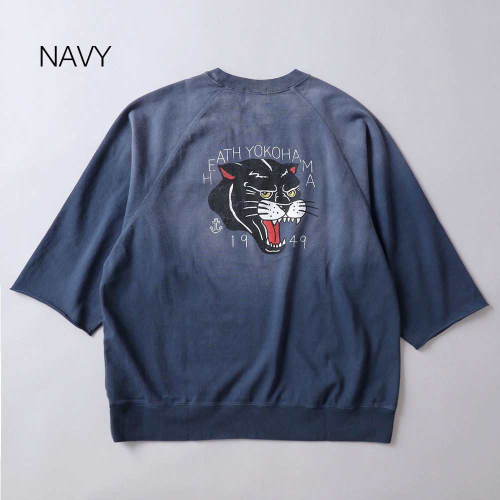 HEATH（ヒース）SCREEN STARS サンバーンド コラボ  五分袖ラグラン プリントTシャツ