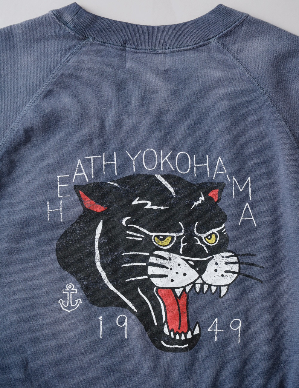 HEATH（ヒース）SCREEN STARS サンバーンド コラボ  五分袖ラグラン プリントTシャツ