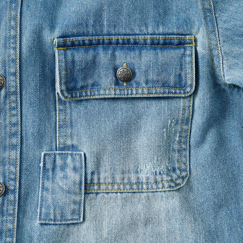  【BLUEPORT】REMAKE DENIM SHIRTリメイクデニムシャツ