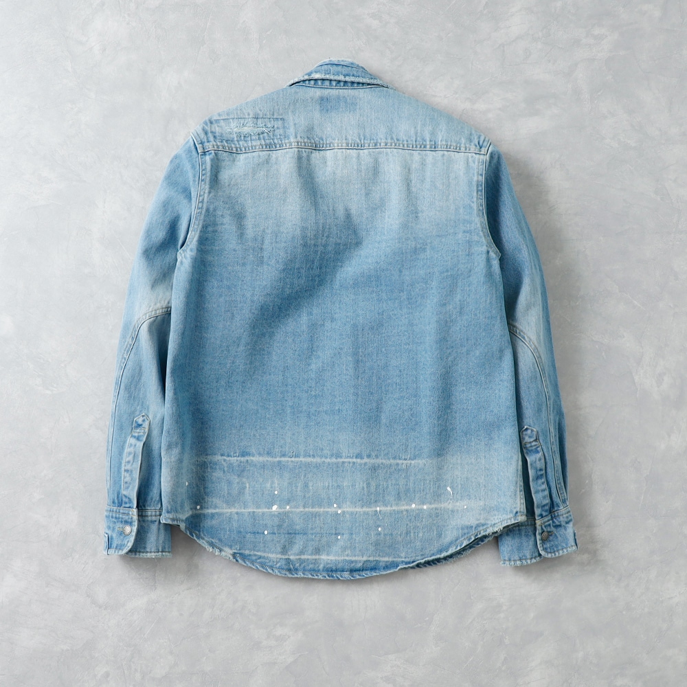  【BLUEPORT】REMAKE DENIM SHIRTリメイクデニムシャツ
