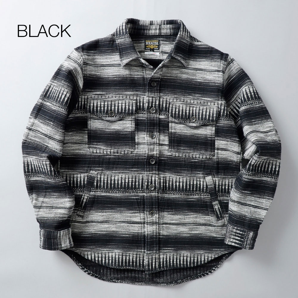 10%OFF！ファミリーSALE！<1月1日 0時から！>◆HEATH (ヒース) ジャカード シャツジャケット