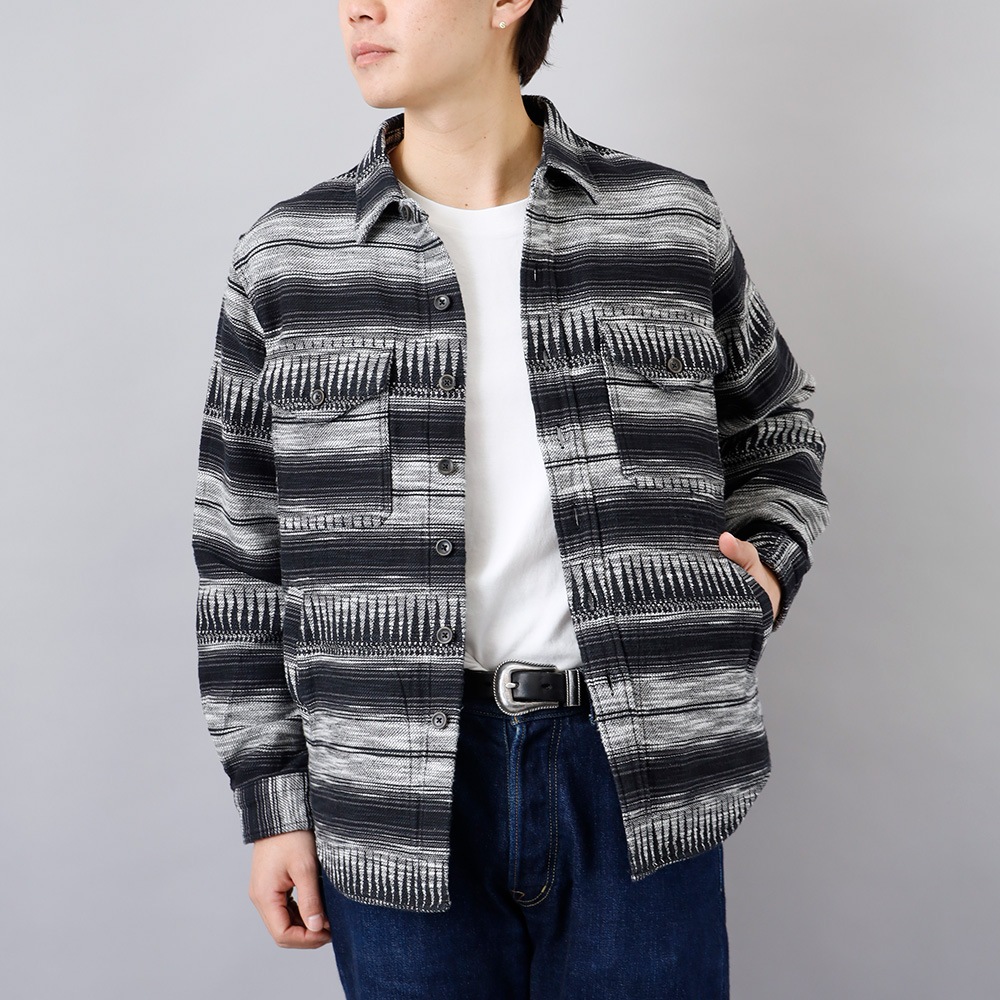 10%OFF！ファミリーSALE！<1月1日 0時から！>◆HEATH (ヒース) ジャカード シャツジャケット