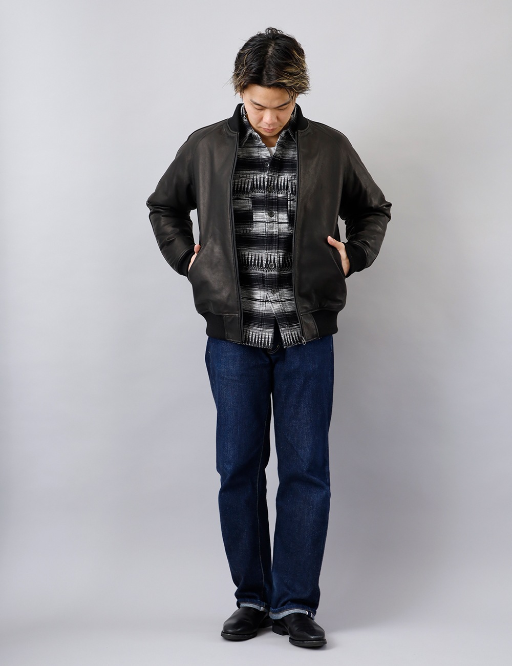 10%OFF！ファミリーSALE！<1月1日 0時から！>◆HEATH (ヒース) ジャカード シャツジャケット