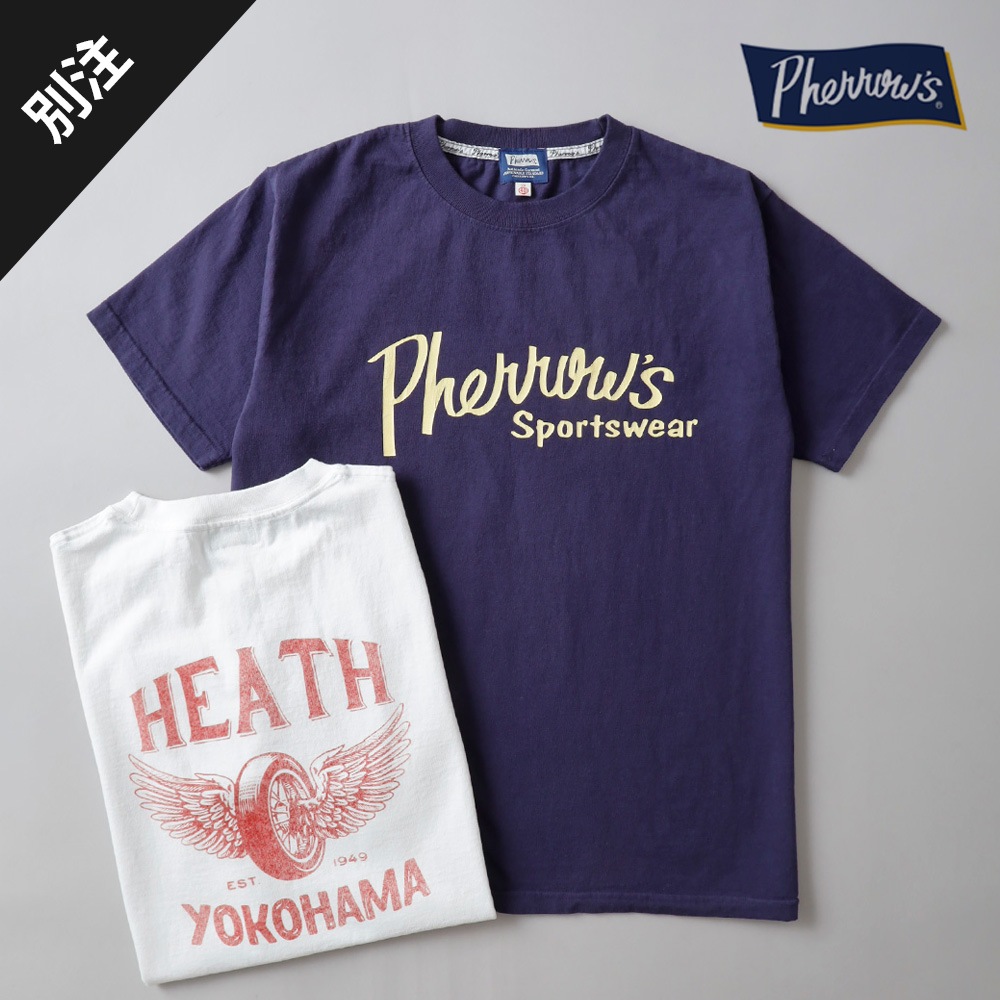 Pherrow’s × HEATH 別注 プリントTシャツ