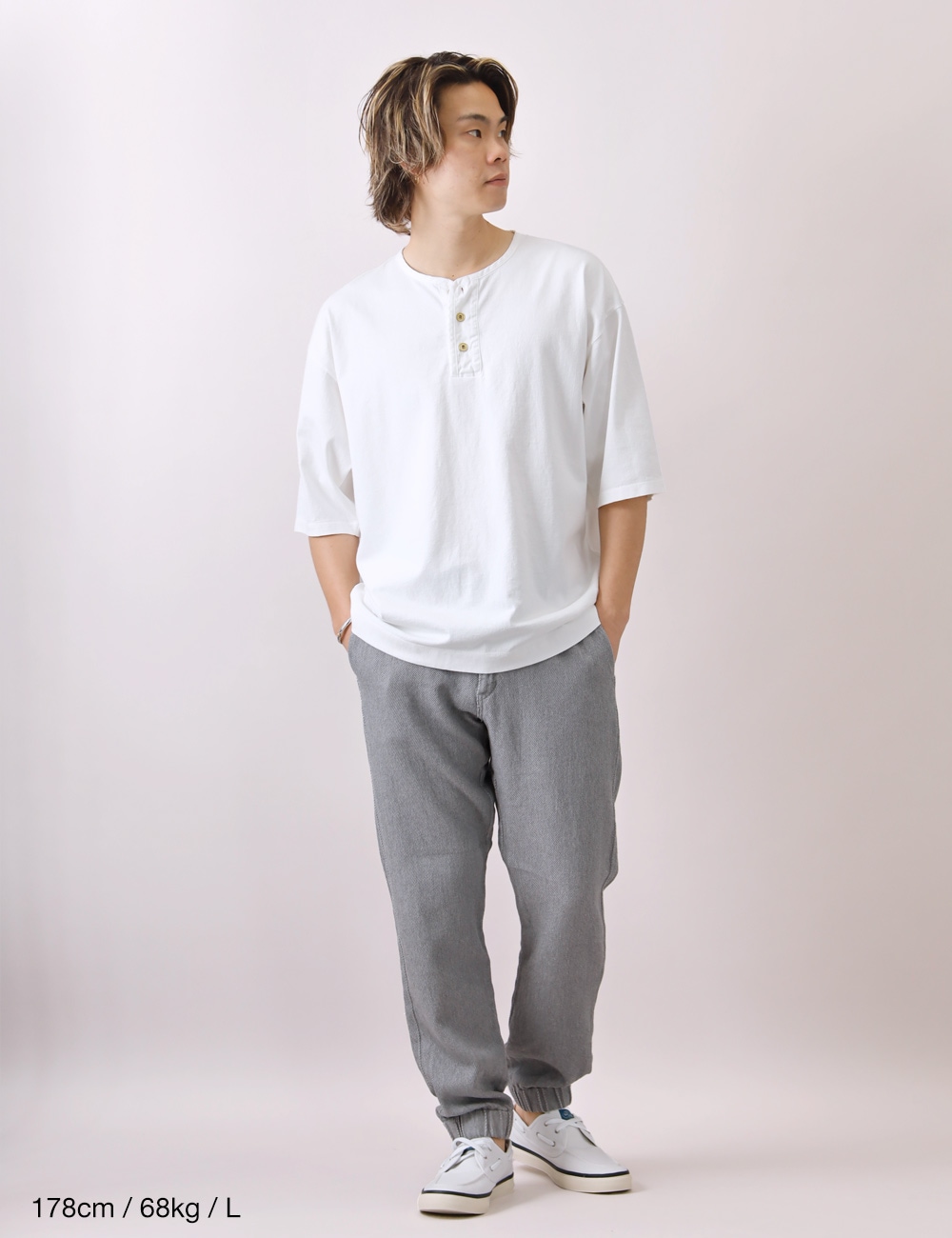 BLUEPORT×BARNS×BUTTON WORKS｜別注 BIG COZUN HENLEY TEE | 大人の