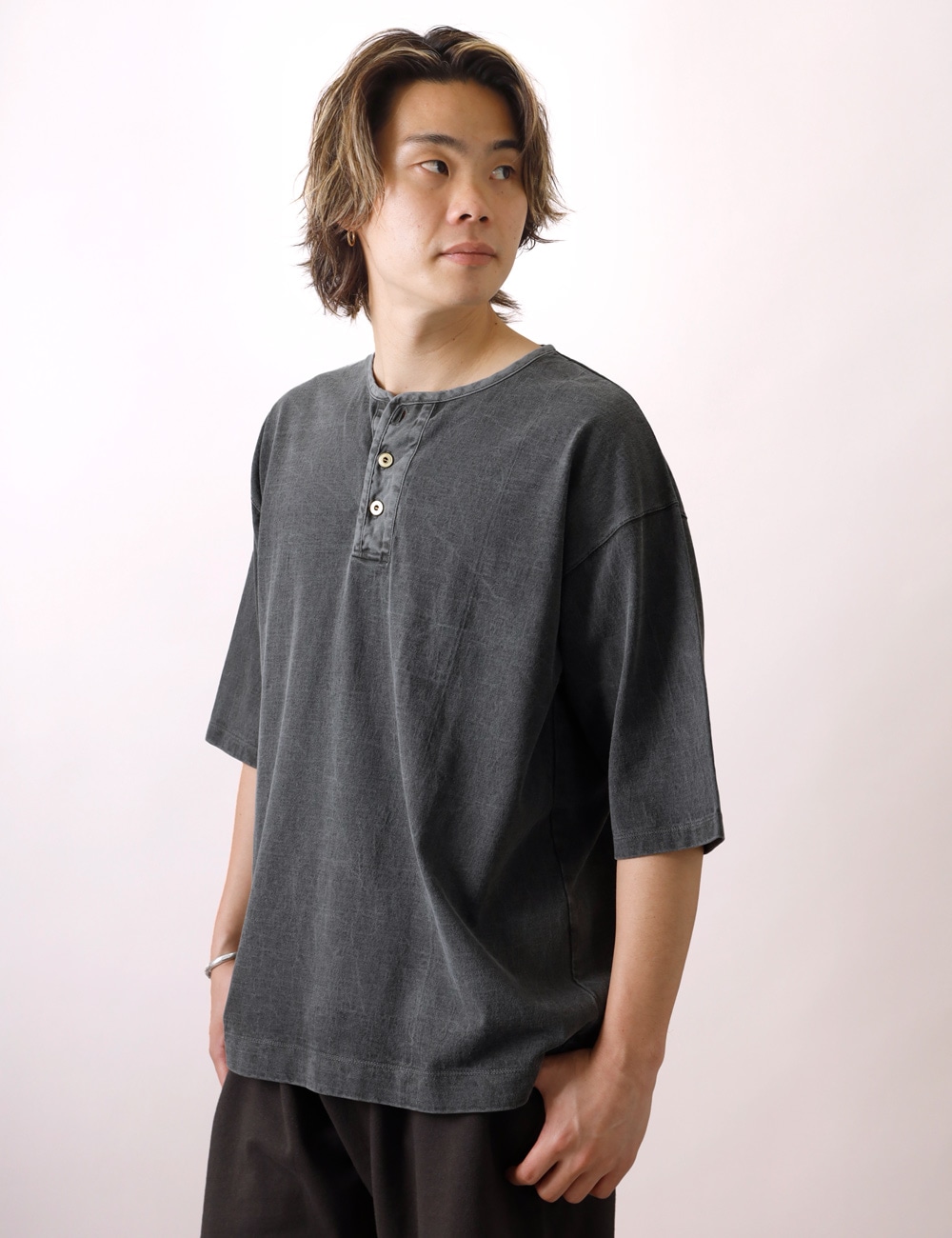 BLUEPORT×BARNS×BUTTON WORKS｜別注 BIG COZUN HENLEY TEE | 大人の