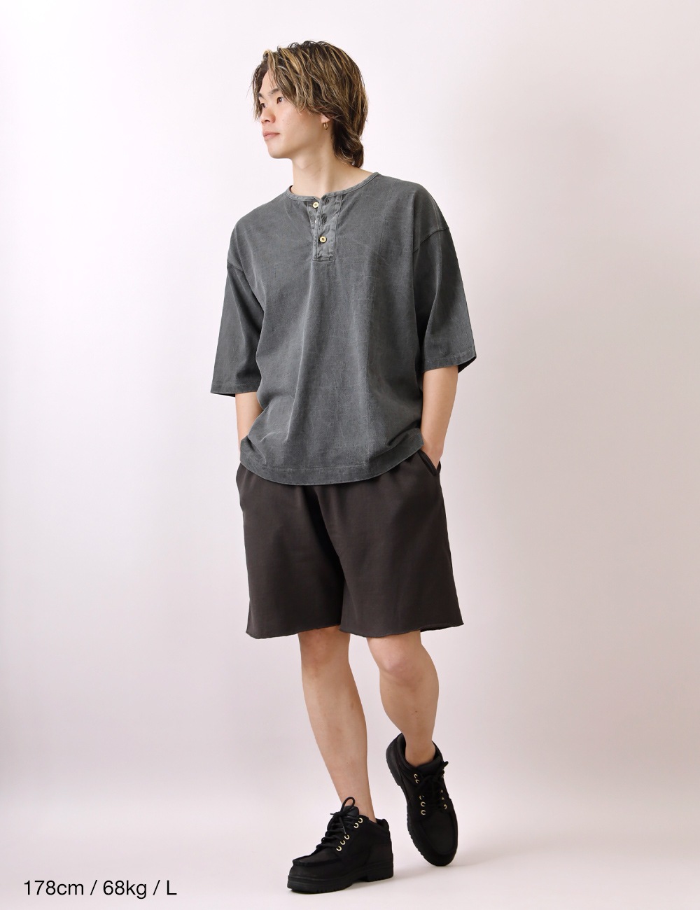 BLUEPORT×BARNS×BUTTON WORKS｜別注 BIG COZUN HENLEY TEE