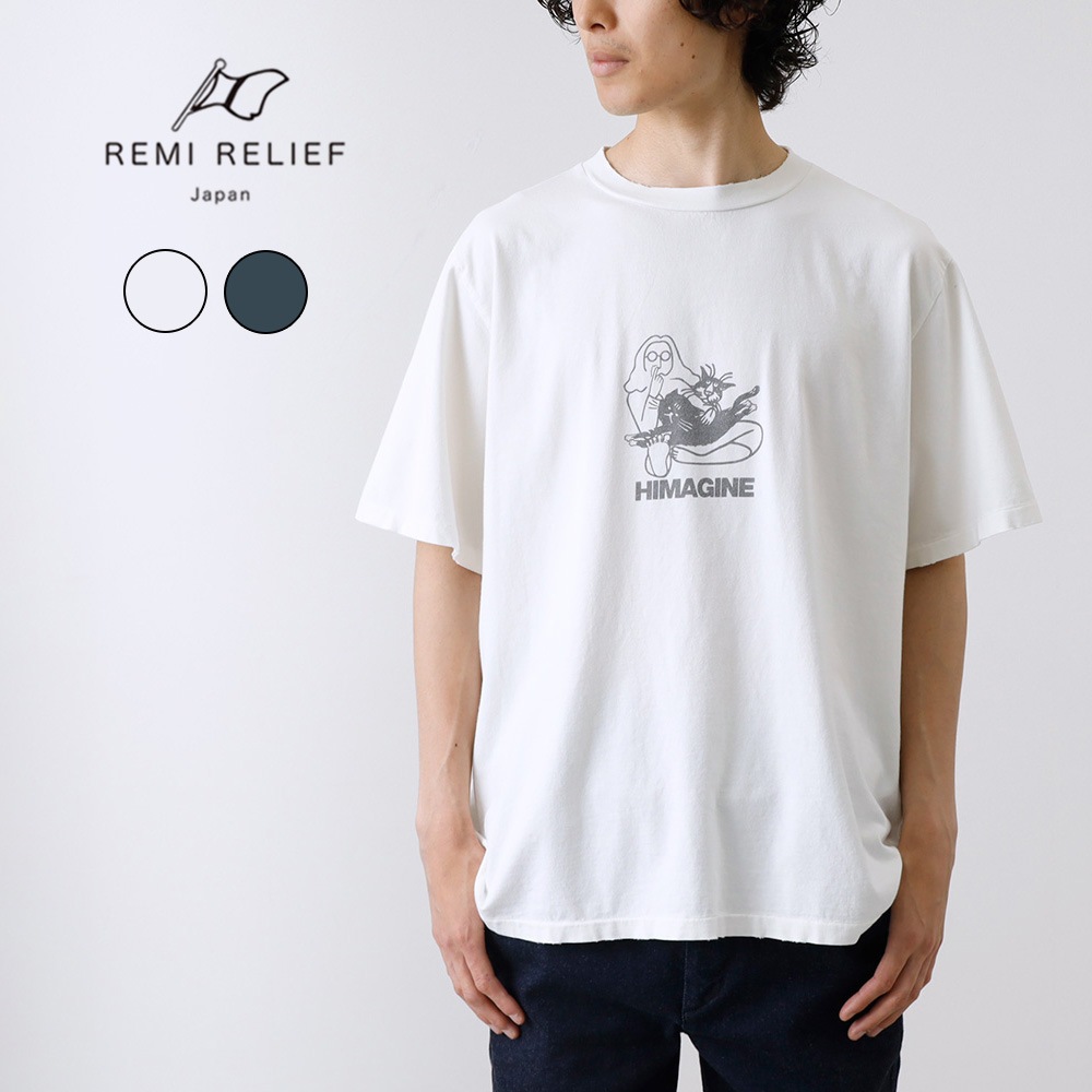 <30%OFF!ファミリーSALE!>◆【REMI RELIEF】RN28369177 NEW FIT TEE国産 SP加工 Tシャツ