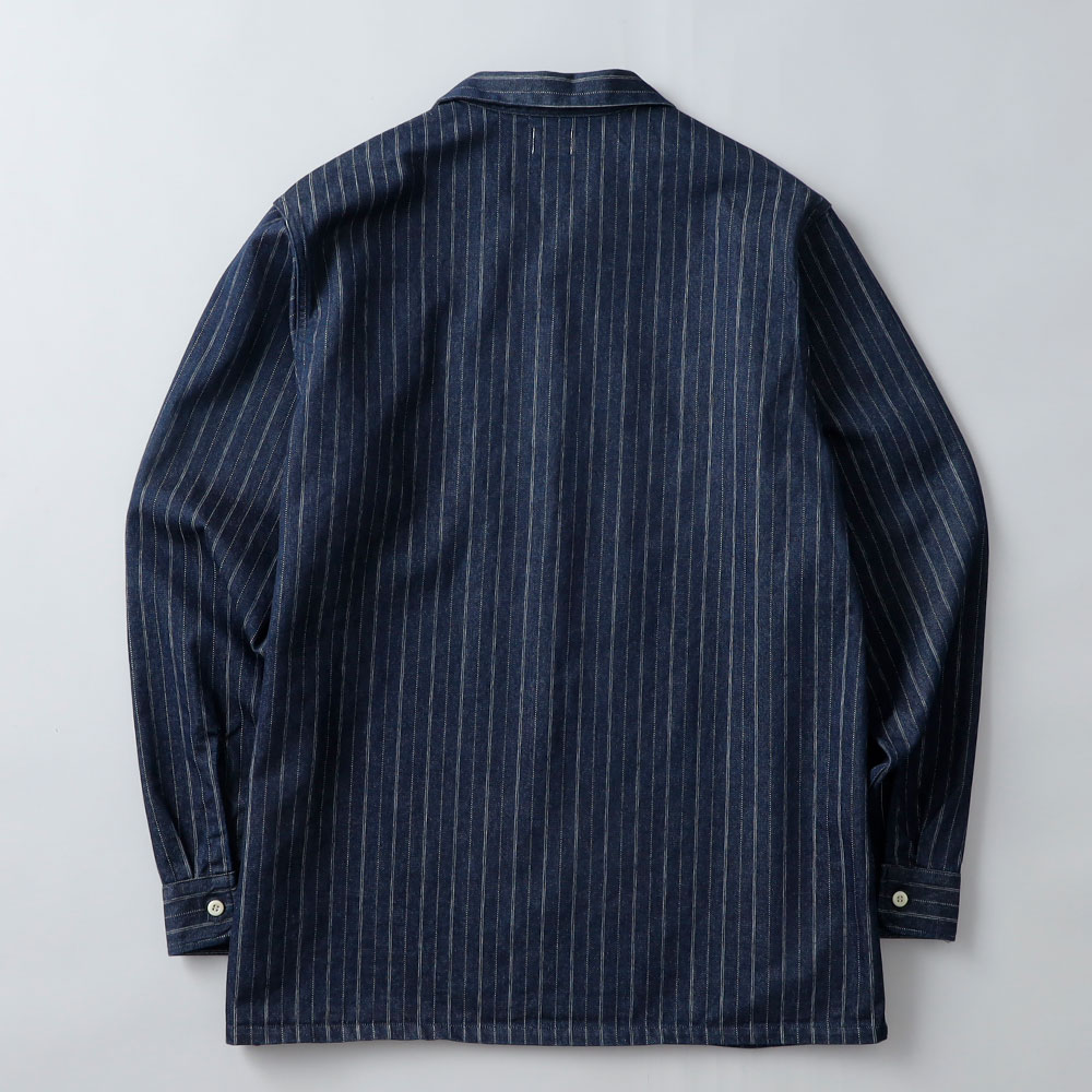 <10%OFF！ファミリーSALE！>◆omotodenim（オモトデニム）ドビーデニムワークシャツ