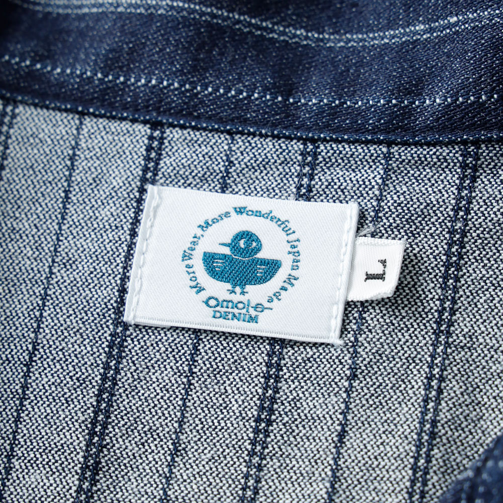 <10%OFF！ファミリーSALE！>◆omotodenim（オモトデニム）ドビーデニムワークシャツ