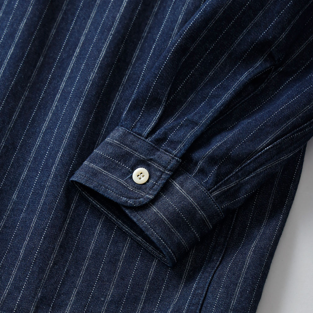 <10%OFF！ファミリーSALE！>◆omotodenim（オモトデニム）ドビーデニムワークシャツ