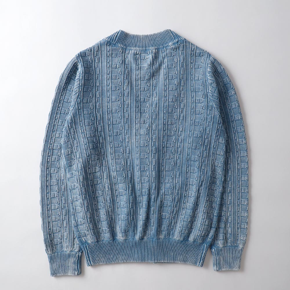 LUXEAKMPLUS（リュクスエイケイエムプラス） インディゴカーディガン