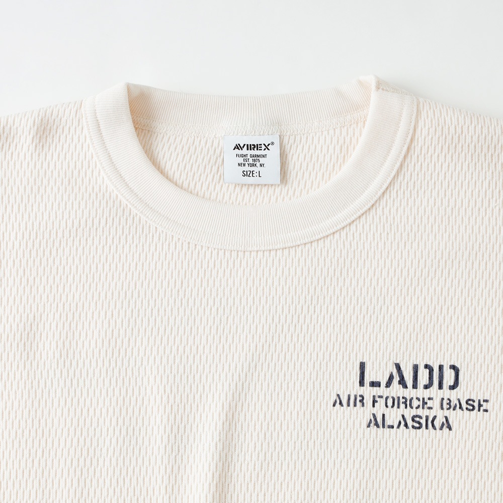 【AVIREX】 HONEYCOMB WAFFLE T-SHIRT USAF ハニカムワッフルロンT