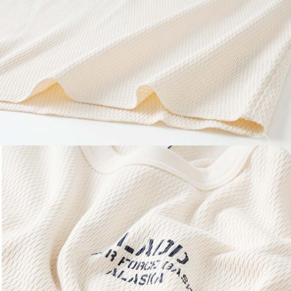 【AVIREX】 HONEYCOMB WAFFLE T-SHIRT USAF ハニカムワッフルロンT